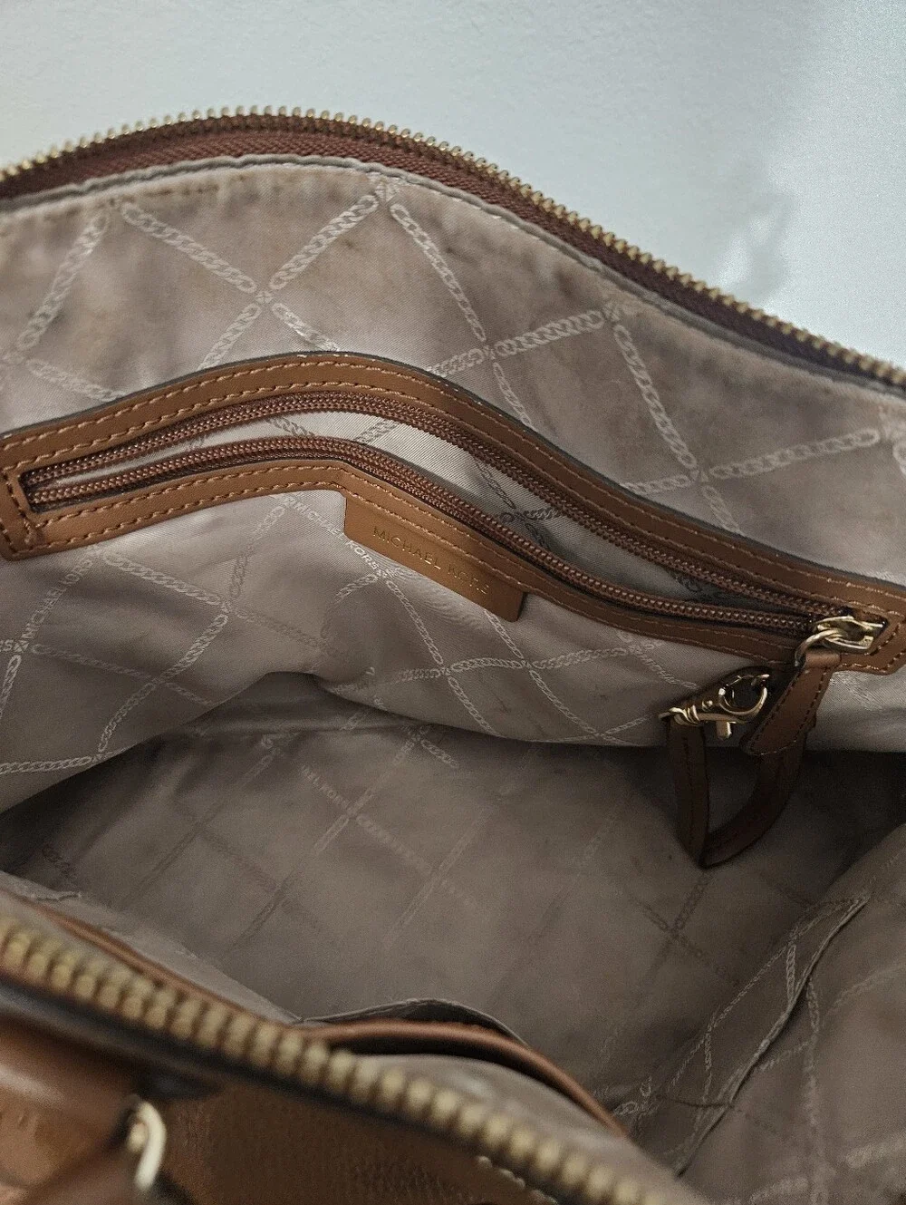 Michael Kors Sienna Leather Brown Bag